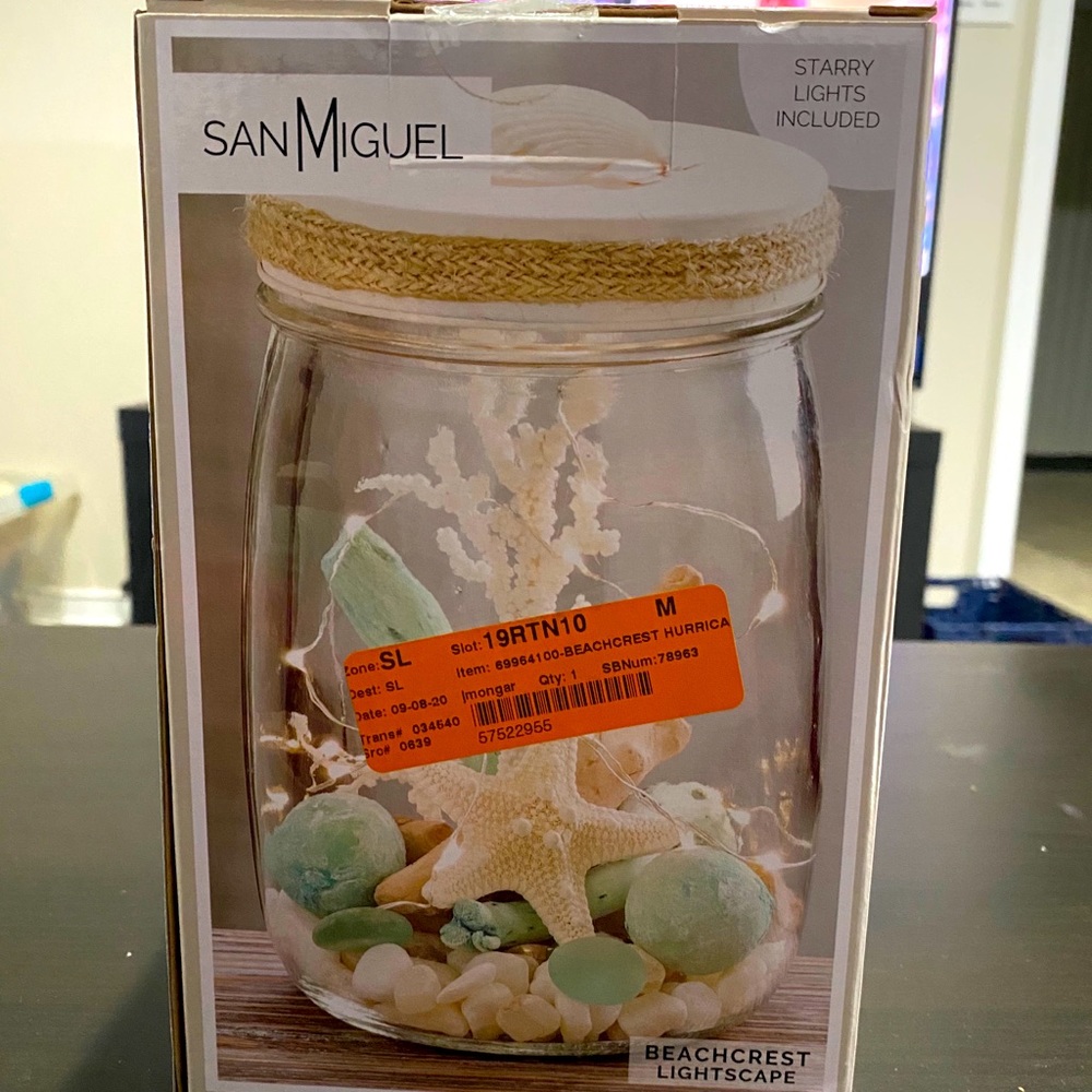 Beach Decor Jar